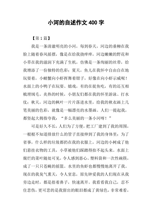 小河的自述作文400字