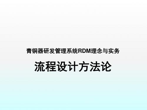 青铜器RDM理念与实务流程设计方法论教材ppt课件