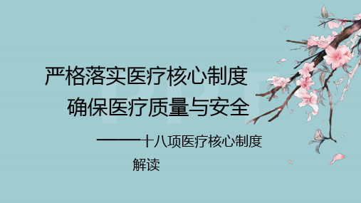 十八项核心制度(PPT123页)