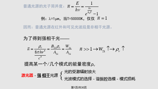 清华大学激光原理PPT课件