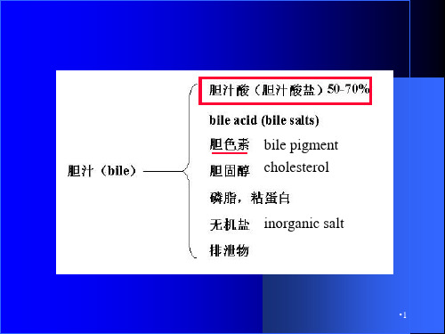 胆汁酸代谢及其异常