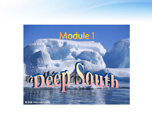 高中英语 Module 1《Deep South-Language points》课件 外研版选修8