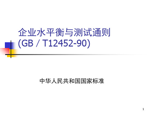 企业水平衡与测试通则-PPT