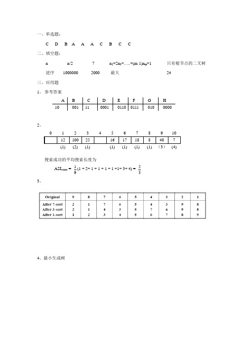 数据结构3-答案