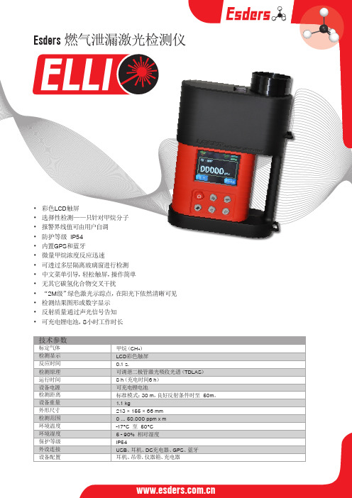 Esders燃气泄漏激光检测仪