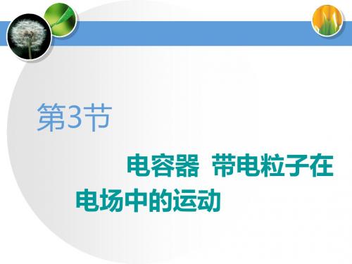 2020年江苏高考物理总复习课件：电容器  带电粒子在电场中的运动