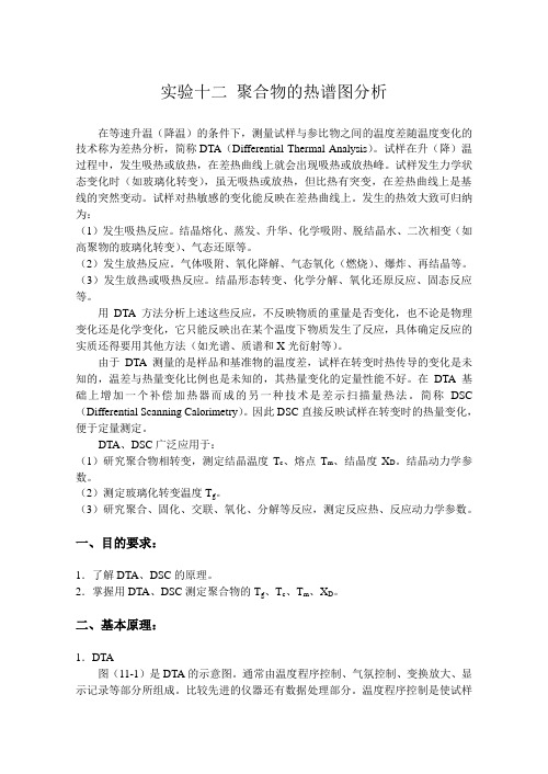 聚合物的热谱图分析