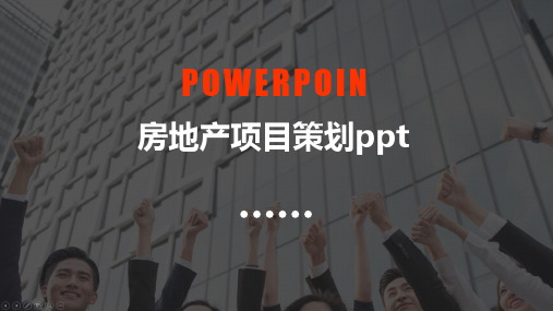 房地产项目策划ppt