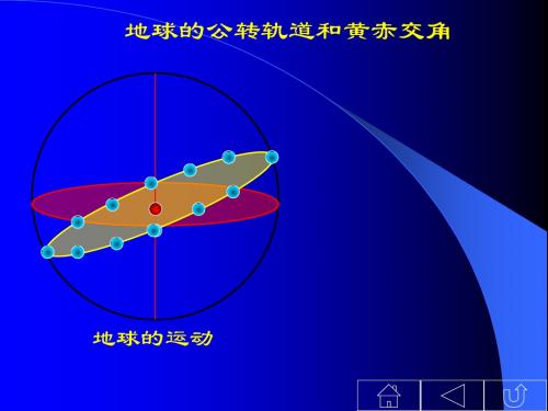 地球公转轨道和黄赤交角