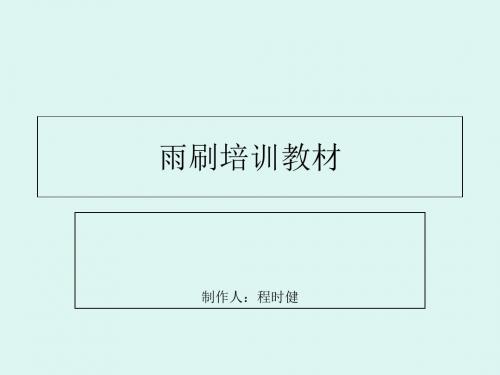 《电商公司培训文件》雨刷基础入门-精选文档