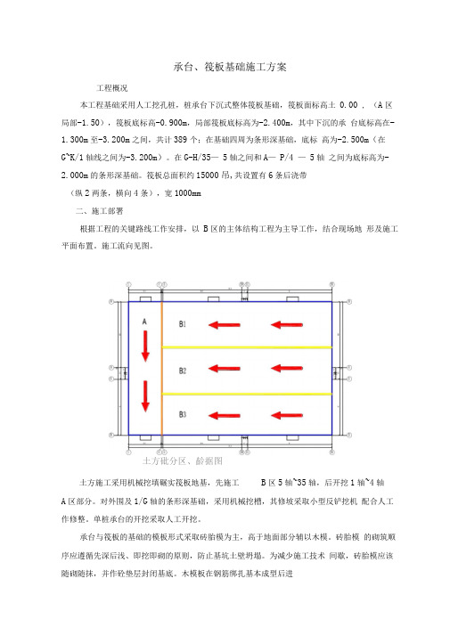 承台、筏板、基础施工方案