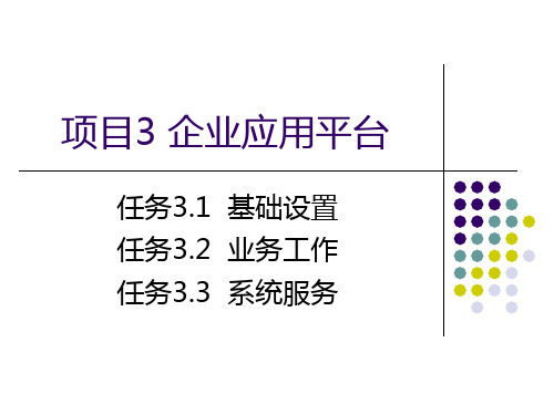 (精品)  会计电算化实务课件：企业应用平台 