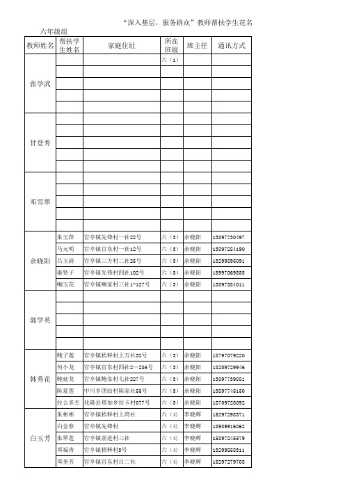 62帮扶学生