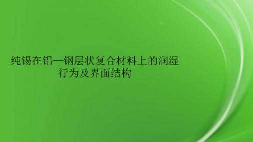 纯锡在铝—钢层状复合材料上的润湿行为及界面结构