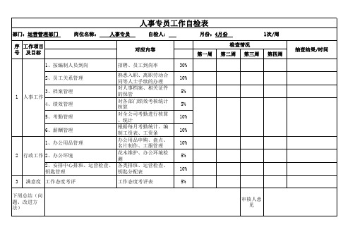 人事自检