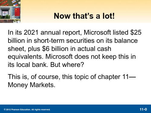 货币金融学financialmarketandinstitutions-米什金-英文ch11原版