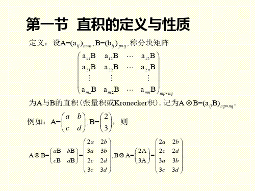 矩阵的直积课件