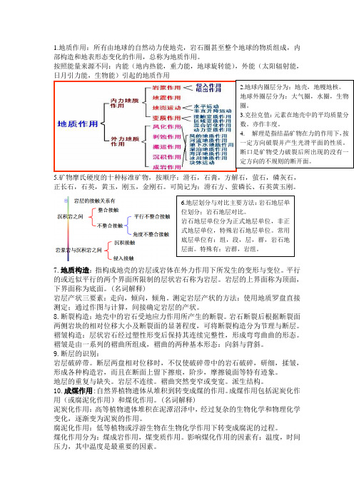 煤矿地质重点