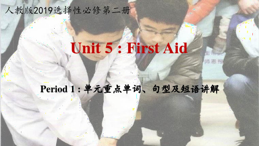 Unit 5 First Aid Period 1 单元重点单词、句型及短语讲解精讲课件