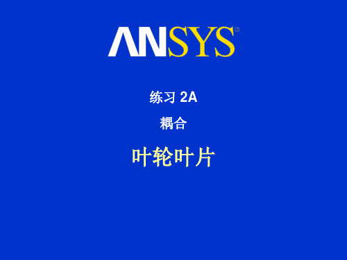 ANSYS经典_练习2A耦合