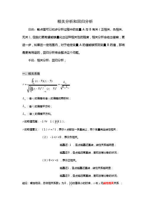 六西格玛读书笔记-相关分析和回归分析