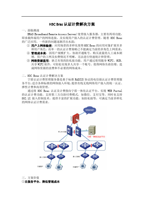 H3C Bras认证计费解决方案