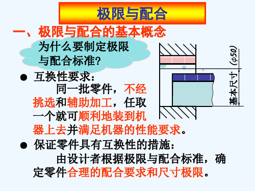 尺寸公差——孔轴配合