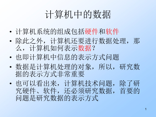 计算机信息的表示形式