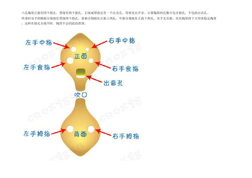 六孔陶笛指法