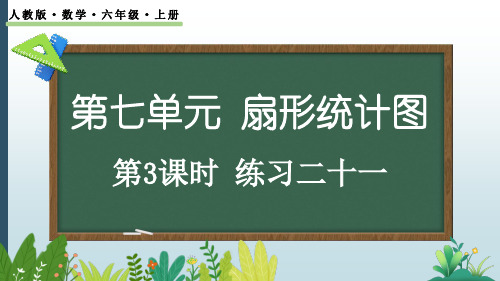 【最新人教版】六年级数学上册教学课件《7.3 练习二十一》