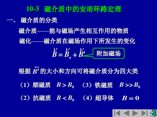 10.2磁介质中的安培环路定理