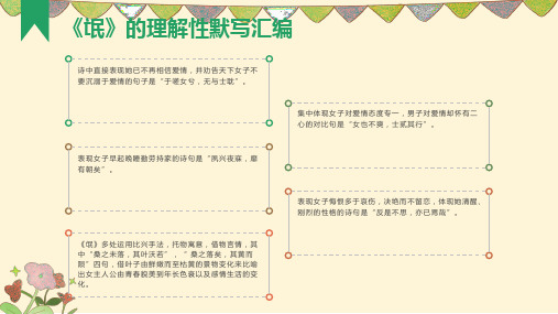 《氓》理解性默写PPT课件