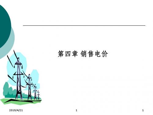 销售电价培训讲义.ppt