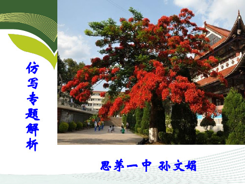 高考语文专题复习课件:仿写