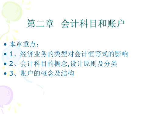 会计科目和账户-会计等式(ppt 25)