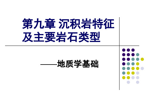 沉积岩特征及主要岩石类型