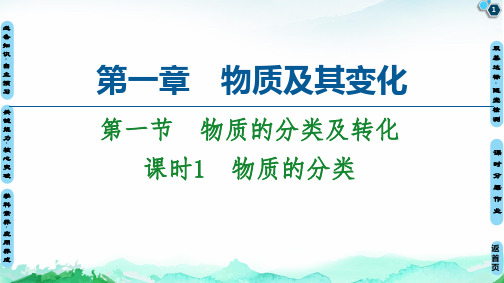 第1章 第1节 课时1 物质的分类 PPT教学课件 【新教材】人教版高中化学必修1