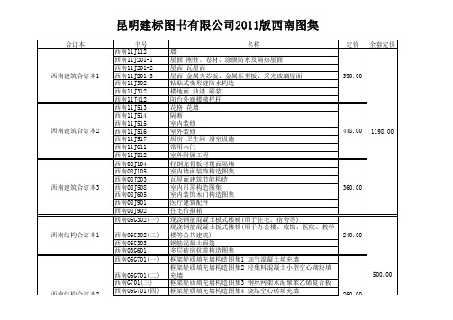 西南图集目录汇总