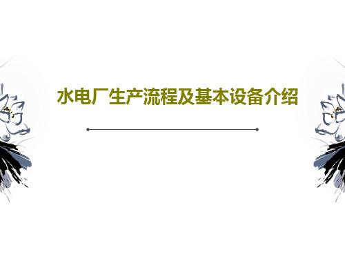 水电厂生产流程及基本设备介绍共31页