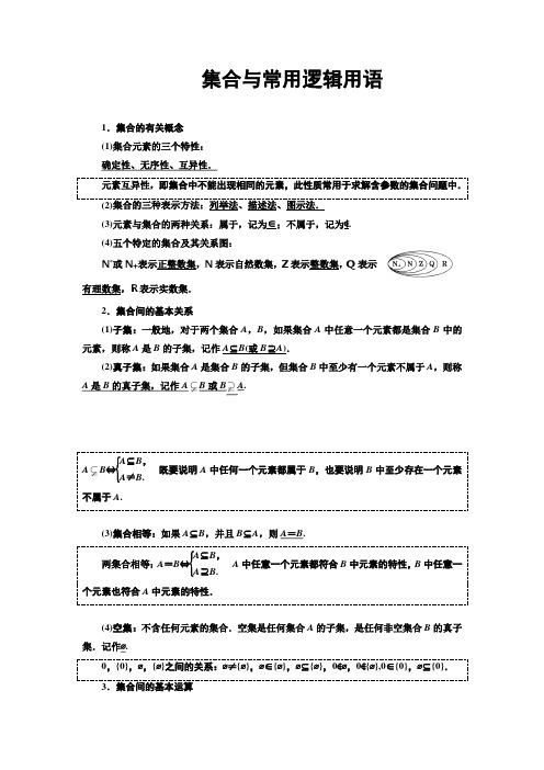 集合与常用逻辑用语