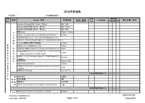 dfm评审报告