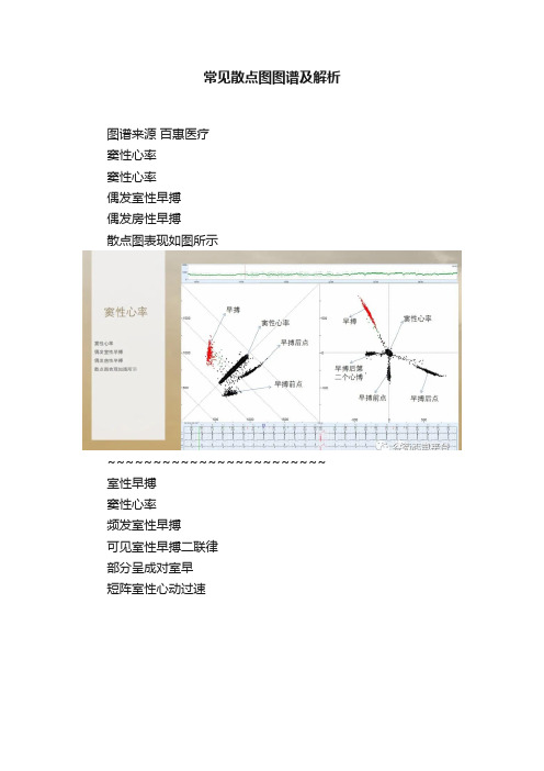 常见散点图图谱及解析