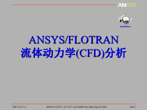 ANSYS／FLOTRAN流体动力学(CFD)分析