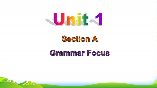 人教(黄冈)九年级英语上册课件：Unit 1  Grammar Focus (共35张PPT)