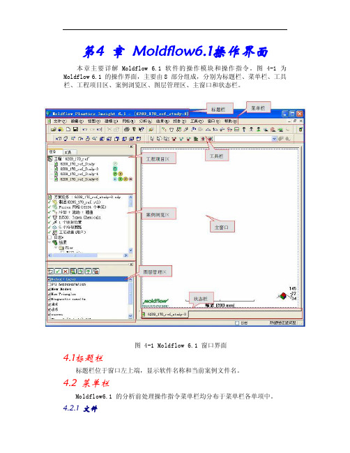 moldflow6.1中文教程第4 章 Moldflow6.1操作界面