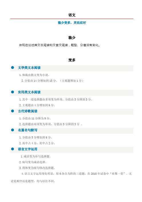 2018高考各科-全国II卷解析