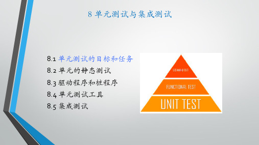 软件测试课件 8 单元测试和集成