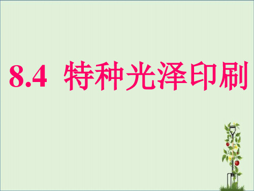 8.4特种光泽印刷讲解