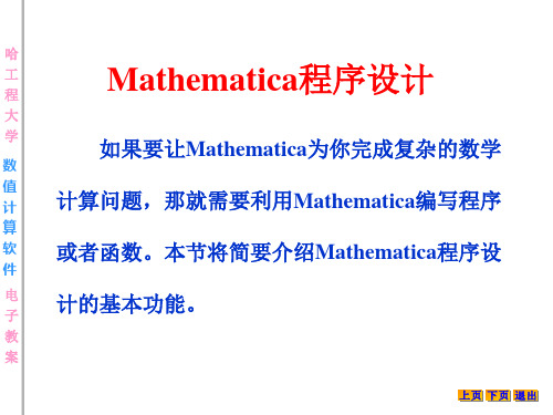 Mathematica程序设计