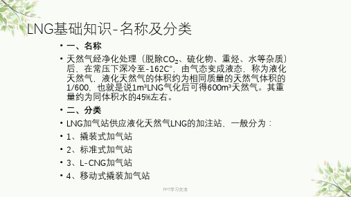 LNG基础知识、工艺流程课件